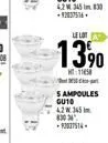 le lot a  13⁹0  mt:11  5 ampoules gu10  42w 345 303 -92037514-