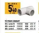 14-110  540  ht: 450  té pour conduit 816-lot de 10 0003 sead west 820-lot de 10 0003 5450 4t 825-lot de 52000382 270 275 ht 