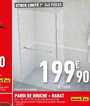 1999⁹0  HT: 166€58  Garantie 2 ans 