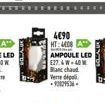 4€90 HT:4408 A  PRIM  AMPOULE LED  E27.&W-40 M  Banc chaud  Verre dépoli -9202953-