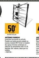 ANTENNE PANNEAU Installation horizontale ou verticale  possede ute bande pansanthe adaptit வட  nouveau standard UHE Permet lanception  dero signecu hertiens n  siduisant les perturbation à Depliable. 