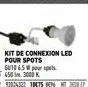 f 450 m 3000k  kit de connexion led pour spots  guid 6.5 w pour pas 