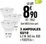 le lot  8⁹0  mt:7642  3 ampoules gu10 4.2 345 30 