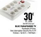 30€  NT 25400  BLOC PARAFOUDRE TV Parafoudre Prises  Arsc lnterror Security Pro Tvy Flt 9.52mm Tel RJ11-2016 