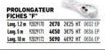 PROLONGATEUR FICHES "F  Lang 12m 2470 2425 HT P Long 4650 375 HT DEP La 105499 4892 HT 034 P 