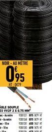 NOIR-AU METRE  095  HT:0€79  2005 T 2009  20025447  INS 