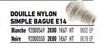 DOUILLE NYLON SIMPLE BAGUE E14 anche  2017  2000 167 CUP 