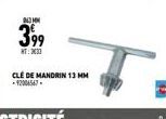 NOMM  399  CLE DE MANDRIN 13 MM -12006567 