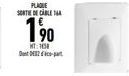 PLAQUE SORTIE DE CABLE  190  MT: 1058 DontD2-part 