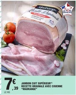 jambon cuit madrange