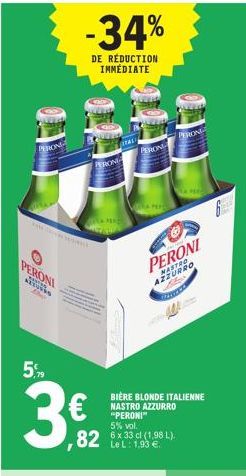 bière blonde Peroni