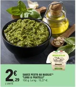 sauce pesto 