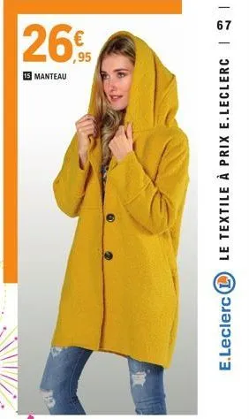 26€  manteau  67  e.leclerc (l le textile à prix e.leclerc 