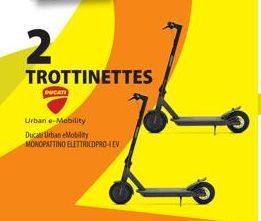 NĚ  2  DUCATI  TROTTINETTES  Urban e-Mobility  Ducati Urban Mobility MONOPATTINO ELETTRICOPRO-LEV 