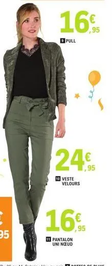 24€  10 veste velours 