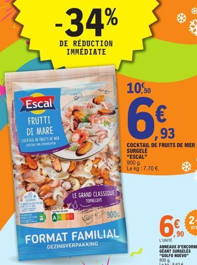 fruits de mer Escal