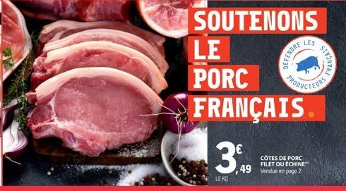 côtes de porc 