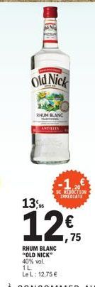 rhum blanc Old Nick