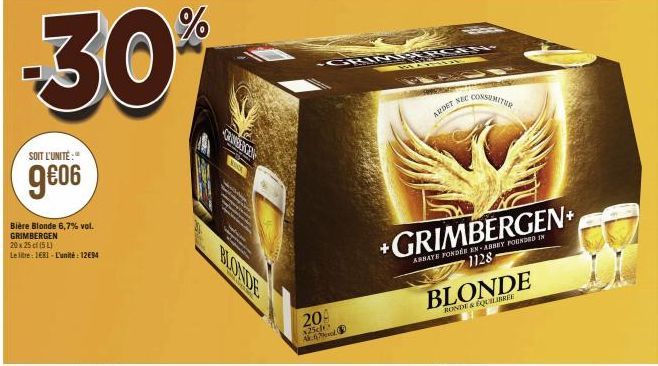 bière blonde Grimbergen