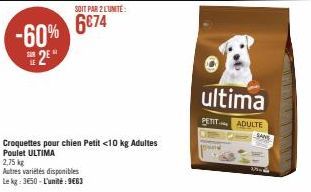 croquettes pour chien Ultima