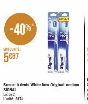 -40%  SOIT L'UNITE  5€87  WHILE WHILE  NOW NO  jeußis  Signal 