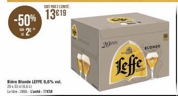 bière blonde Leffe