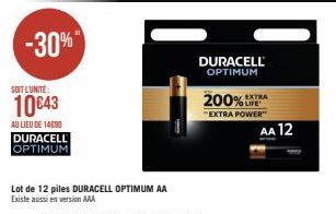 piles duracell Duracell