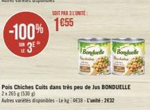 pois chiches cuits Bonduelle