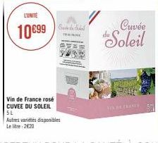 LUNITE  10€99  Cuvée  Soleil 