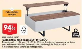 table basse home creation
