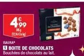 499  385 [12.36 leg  isaura®  boite de chocolats bouchées de chocolats au lait. 