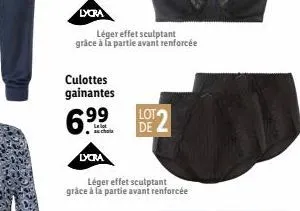 lycra  léger effet sculptant grâce à la partie avant renforcée  culottes  gainantes  6.9⁹⁹  au choix  lycra  léger effet sculptant  grâce à la partie avant renforcée  lot de 