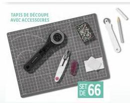 TAPIS DE DÉCOUPE AVEC ACCESSOIRES 