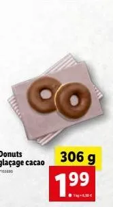 donuts glaçage cacao  3600 