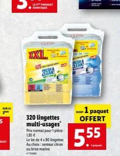 lingettes multi-usages 