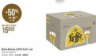 bière blonde Leffe