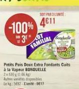 petits pois Bonduelle