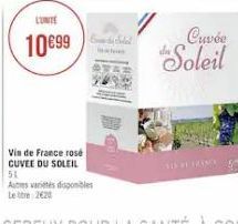 LUNITE  10€99  Cuvée  Soleil 