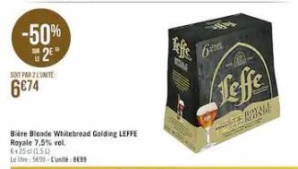 bière blonde Leffe