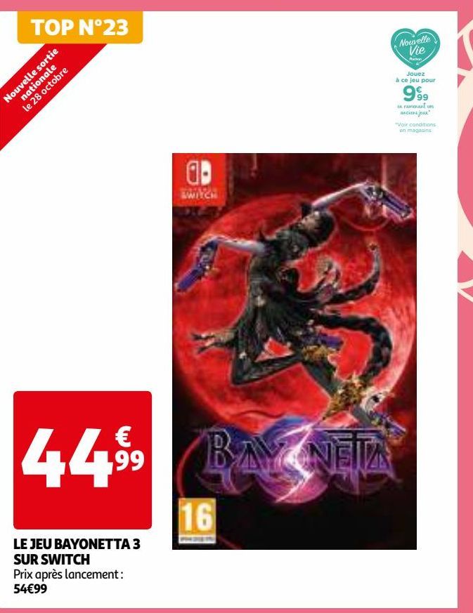 LE JEU BAYONETTA 3 SUR SWITCH