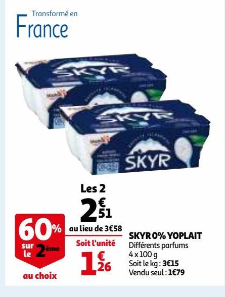 SKYR 0% YOPLAIT 