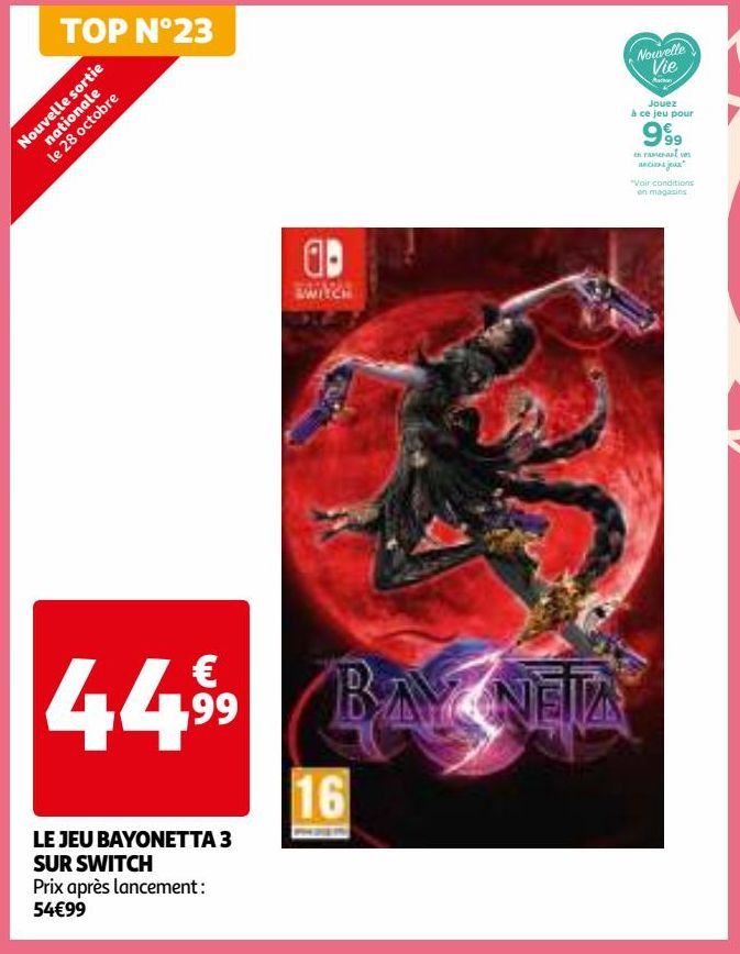 LE JEU BAYONETTA 3 SUR SWITCH