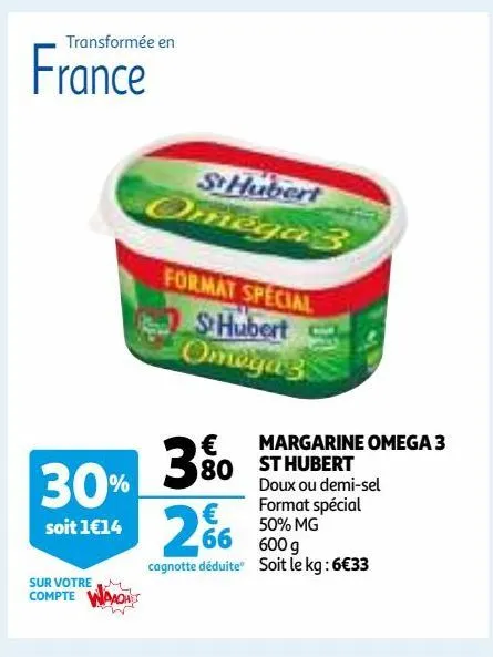 margarine omega 3 st hubert 