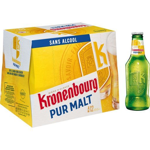 BIÈRE SANS ALCOOL KRONENBOURG PUR MALT