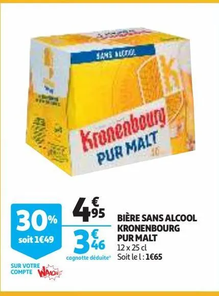 bière sans alcool kronenbourg pur malt