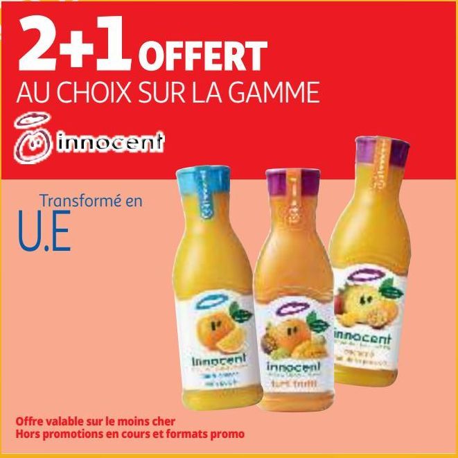 2+1 OFFERT AU CHOIX SUR LA GAMME