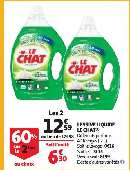 lessive liquide le chat