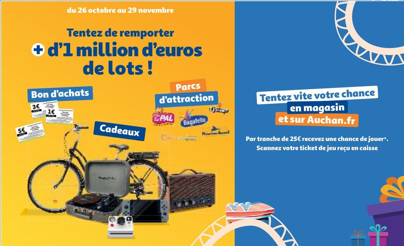 Tentez de remporter + d’1 million d’euros  de lots !