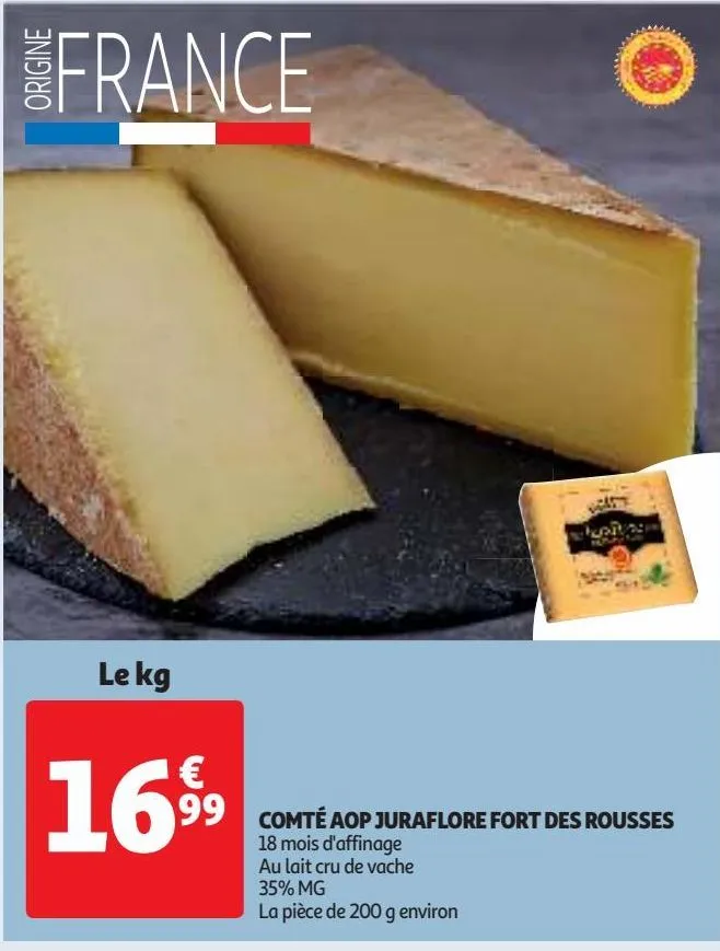 comté aop juraflore fort des rousses