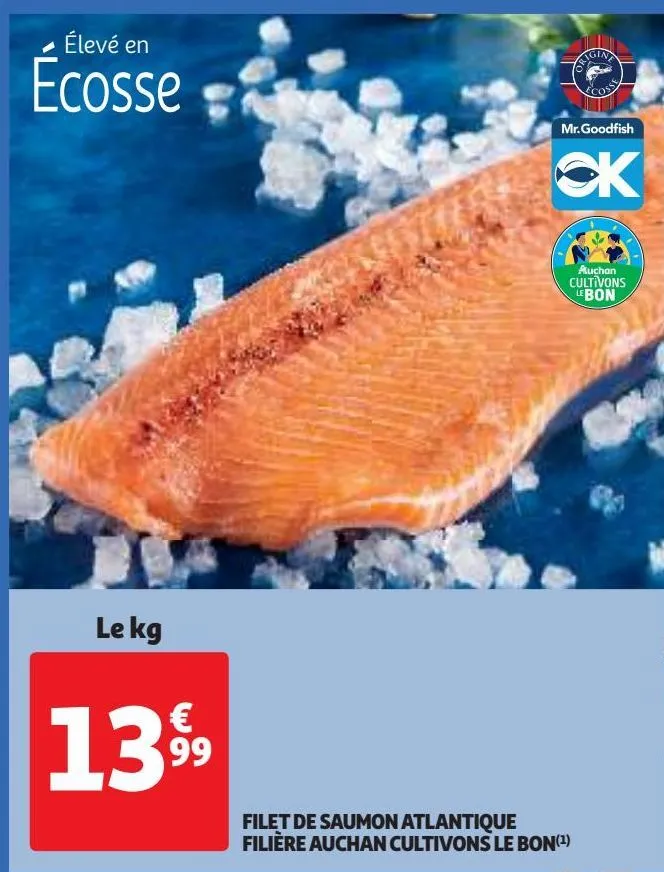 filet de saumon atlantique filière auchan cultivons le bon